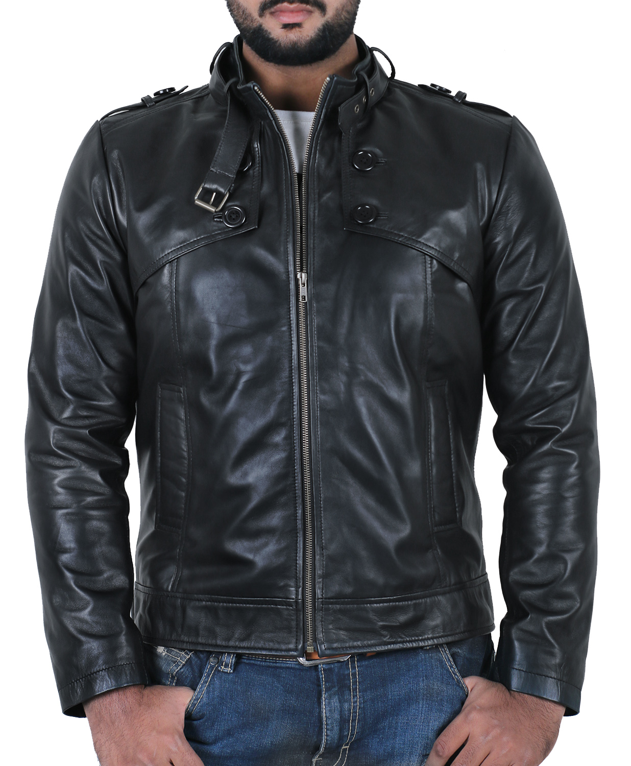Laverapelle Mens Black Genuine Lambskin Leather Jacket - 1501303 | eBay