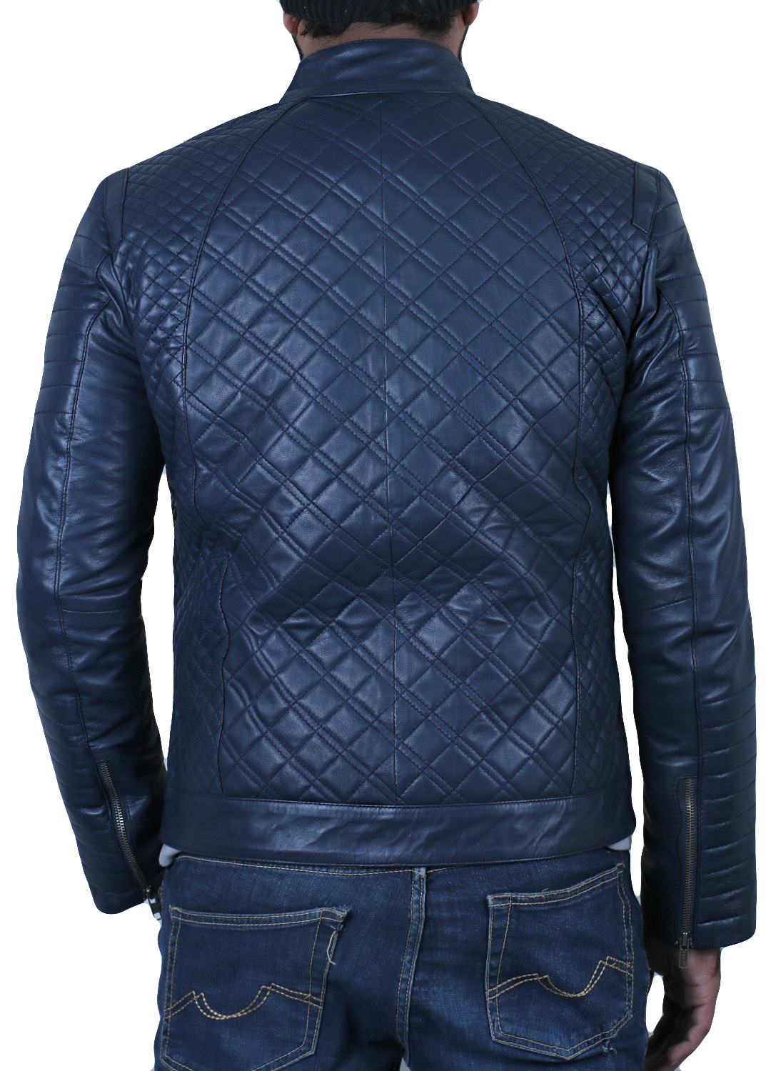 Black, Quilted Jacket Laverapelle Mens Genuine Lambskin Leather Jacket 1501491 