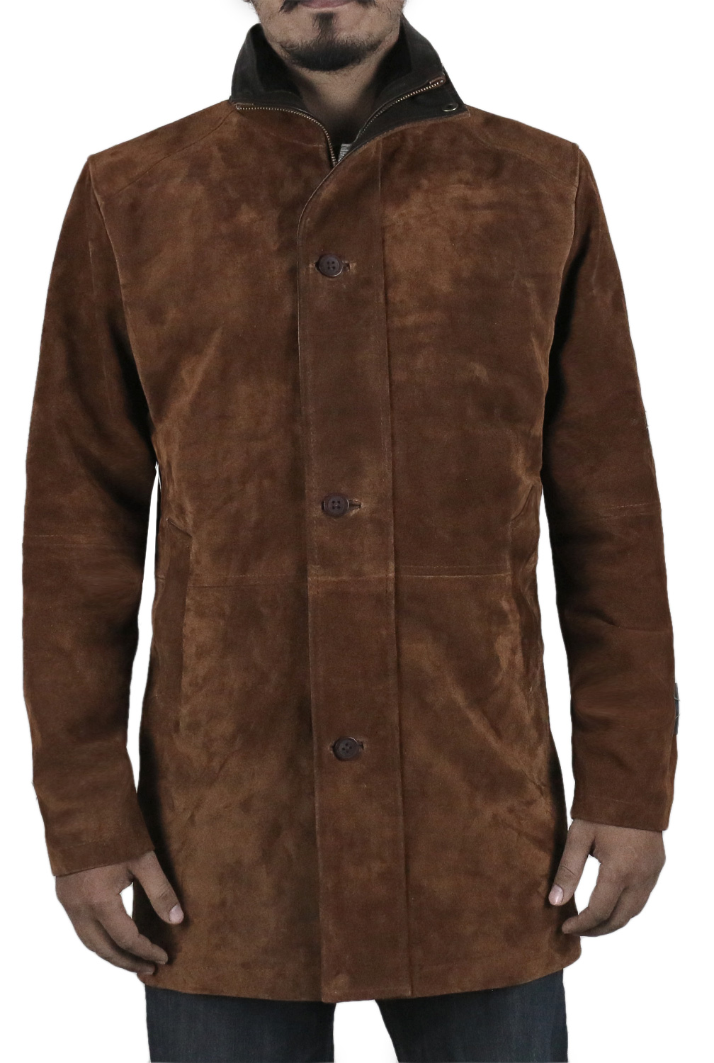 Laverapelle Mens Brown Genuine Cow Suede Leather Coat - 1502774 | eBay